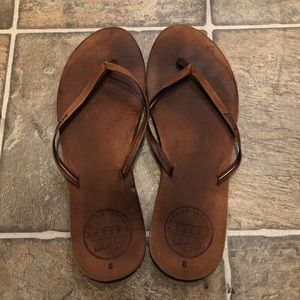 Reef Leather Flip Flops